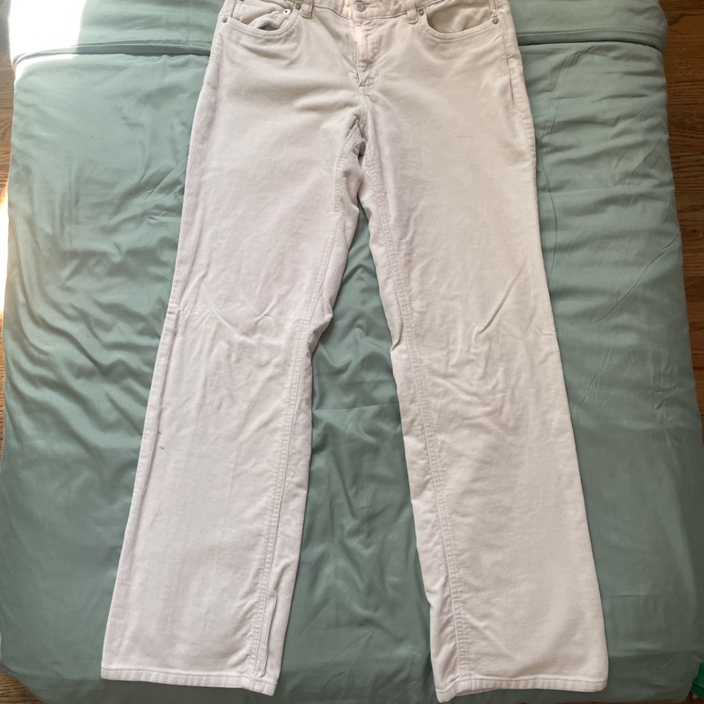 Low rise corduroyed pant